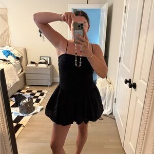 Elegant Black Strapless Dress